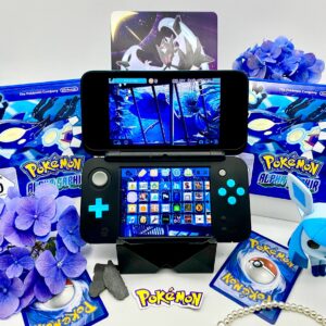 New Nintendo 2DS XL türkis schwarz kaufen gemodded refurbished Pokemon Alpha Saphire retro gaming handheld Konsole