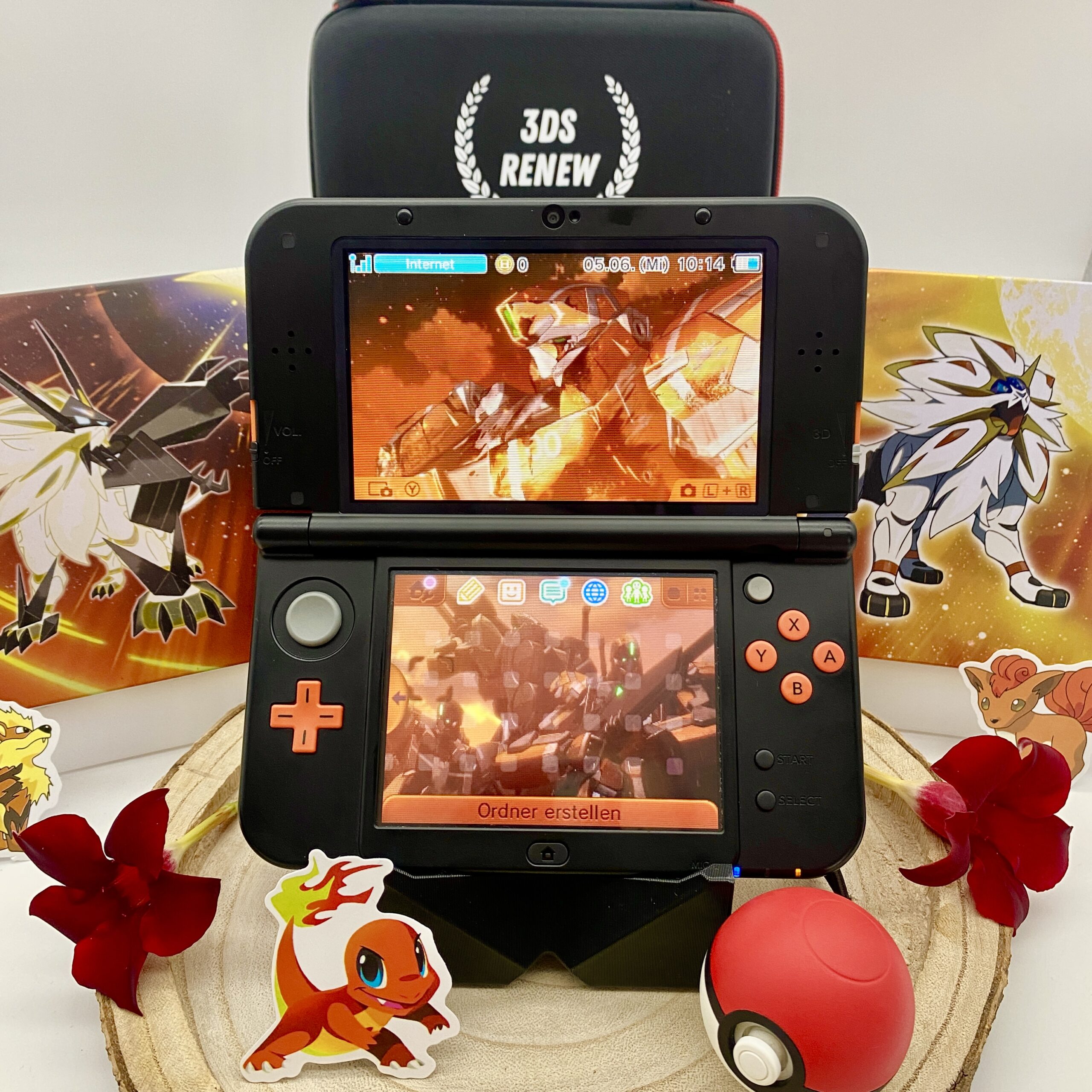 New Nintendo 3DS XL rot gemodded hack gehackt