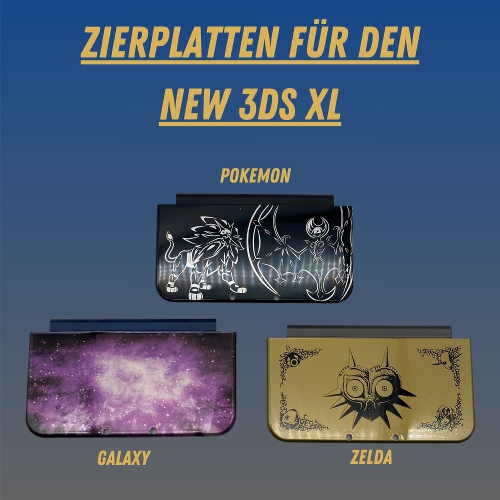 Zierplatten, Shells, Plates, Covers für den New 3DS XL