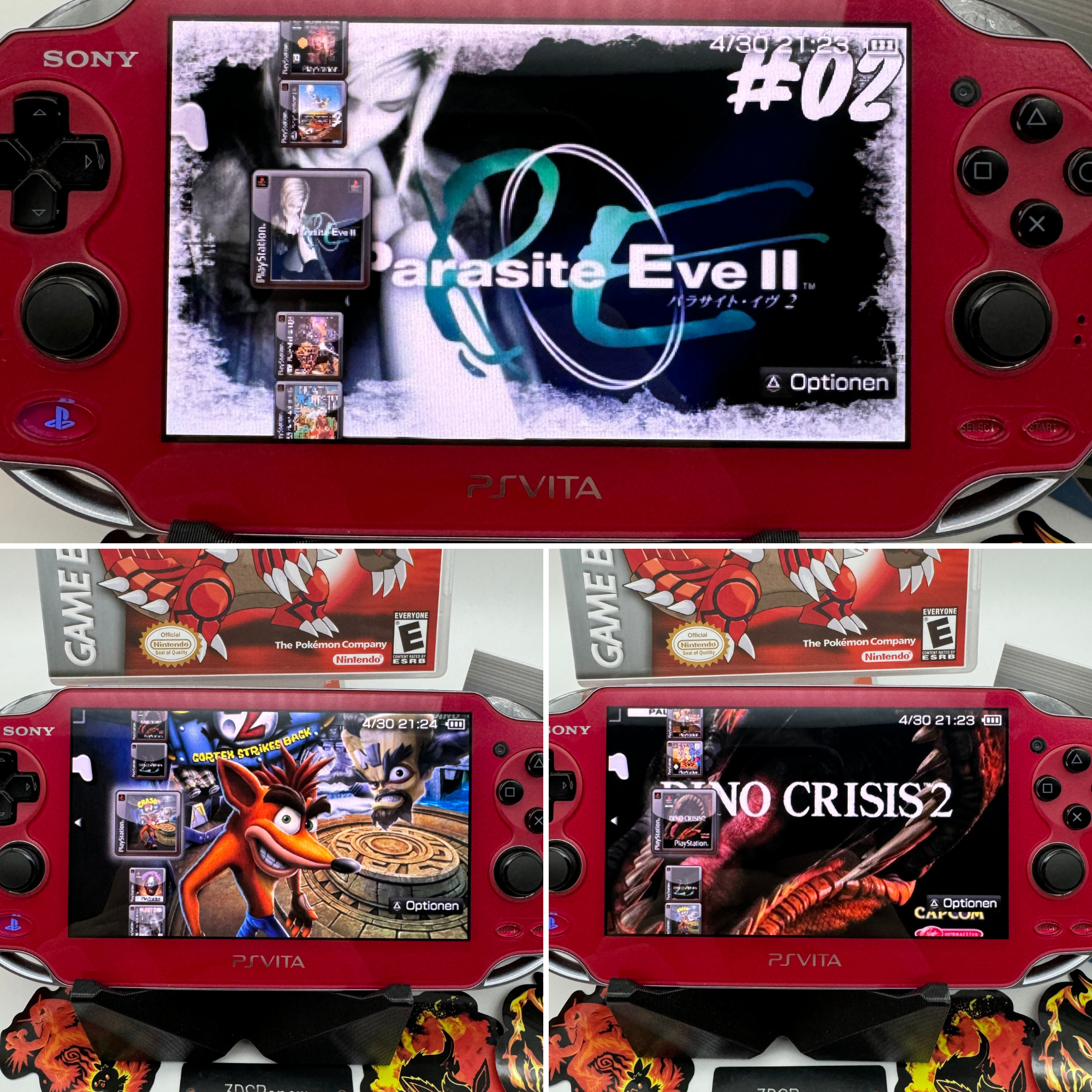 PS Vita Oled Matt Rot (gemodded) – Bild 8