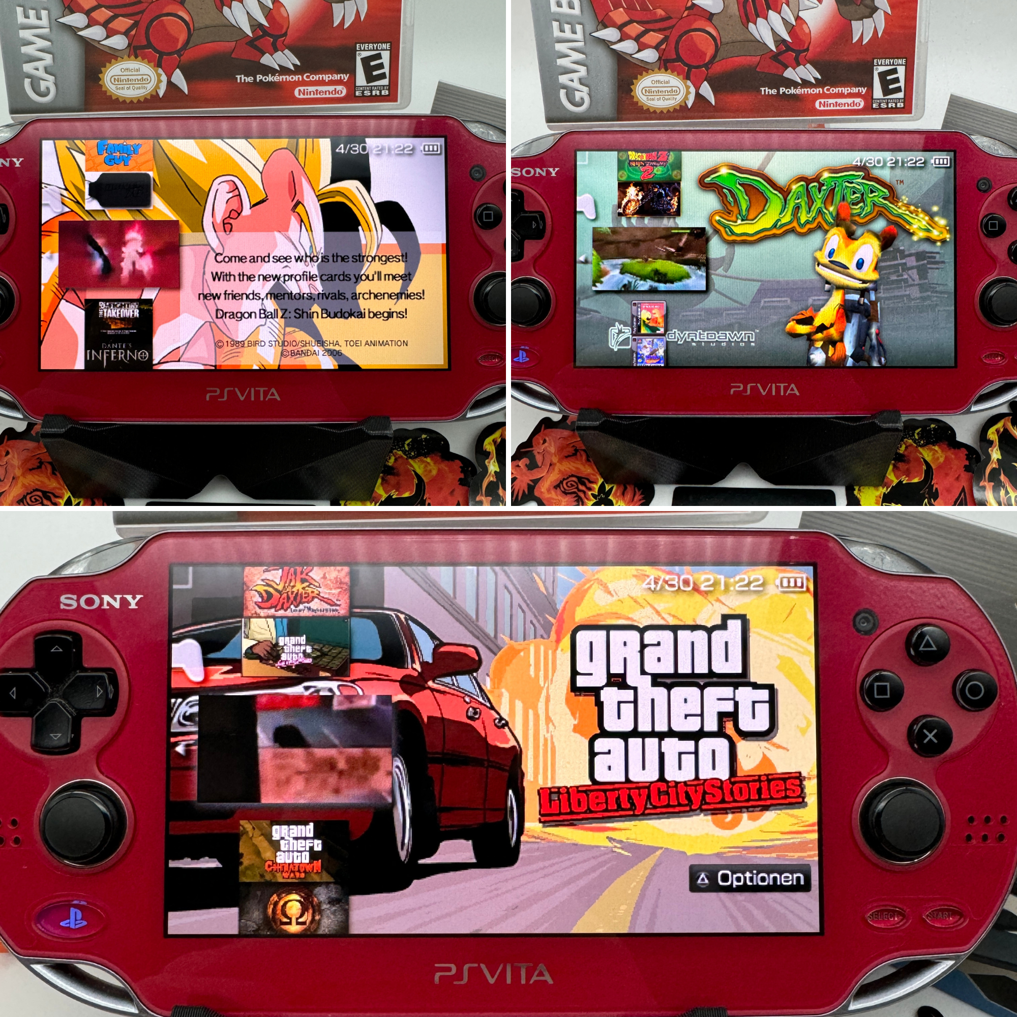 PS Vita Oled Matt Rot (gemodded) – Bild 9