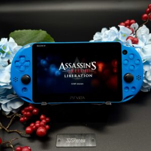 Play Station Vita 2000 blau gemodded modifiziert