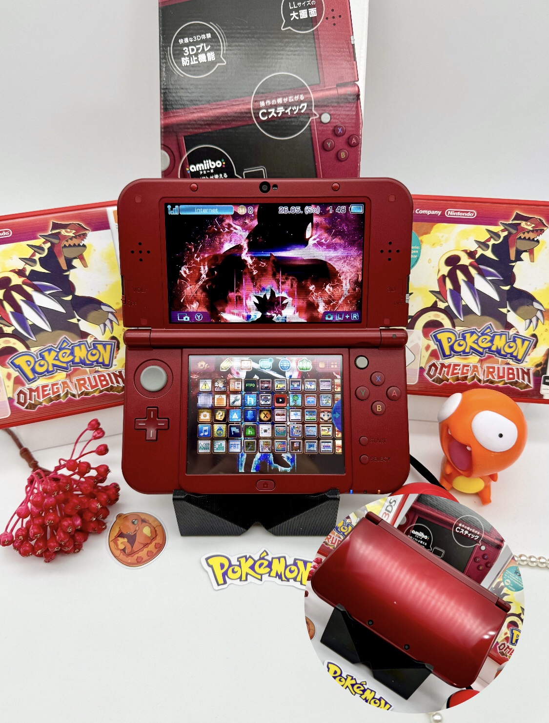 New Nintendo 3DS XL Rubin rot
