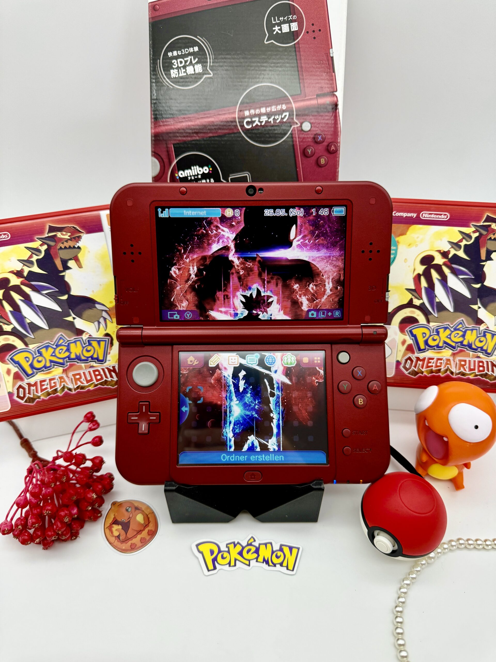 New Nintendo 3DS XL Rubin rot gemodded – Bild 9