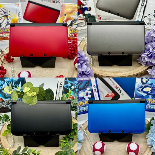 Nintendo 3DS XL clean grau rot blau schwarz